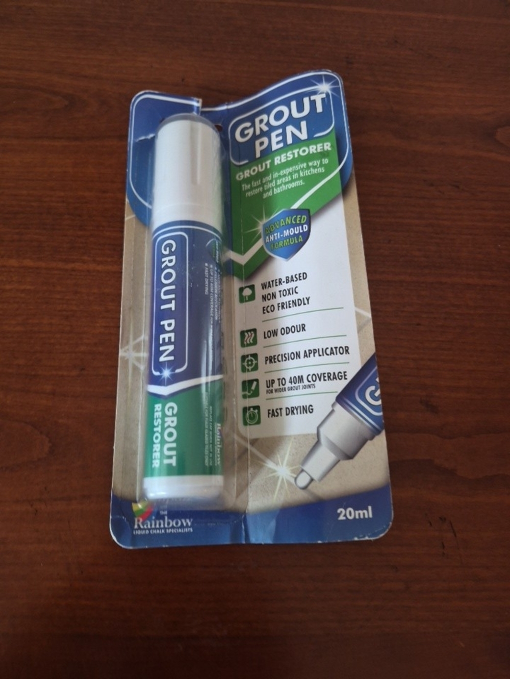 Grout Pen Restorer - White 15mm Grout Pen - Rainbow